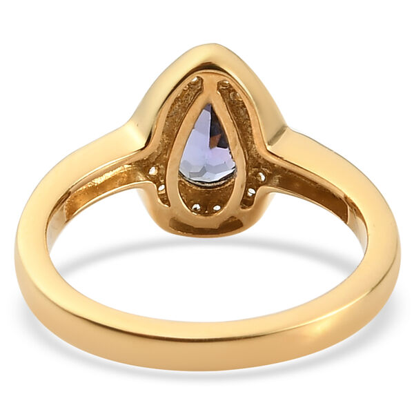 Tansanit und Zirkon Ring - 0,80 ct. image number 6