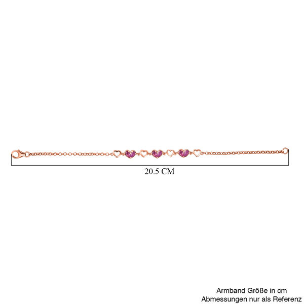D'Joy Ilakaka rosa Saphir 19cm Armband - 1,70 ct. image number 4