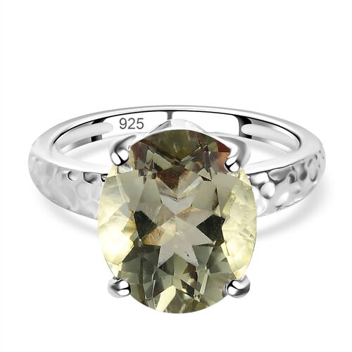 Prasiolith Ring, 925 Silber (Größe 16.00) ca. 4,35 ct image number 0