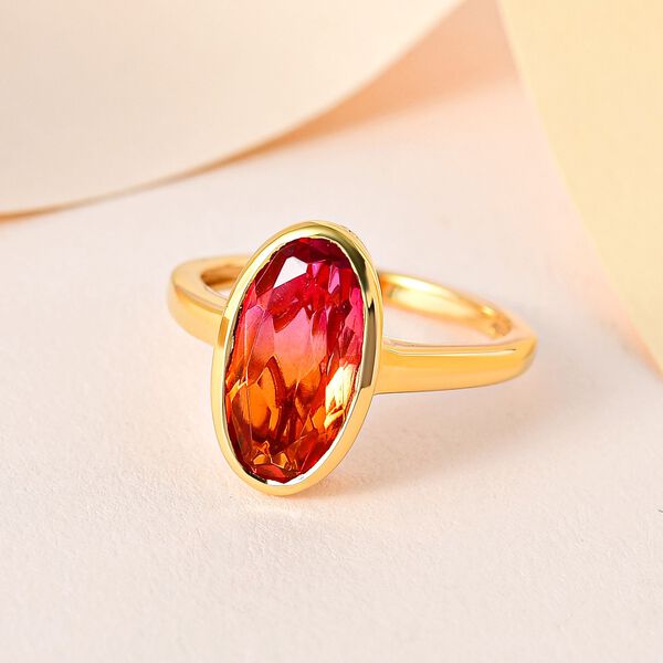 Sunset Triplett Quarz Ring - 3,33 ct. image number 2