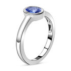 Tansanit-Ring, 925 Silber platiniert  ca. 0,73 ct image number 4