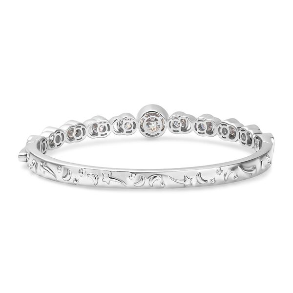 Zweifarbiges Moissanit Armreif, 19 cm - 6,78 ct. image number 5