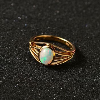 Nat&uuml;rlicher, &auml;thiopischer Welo Opal Ring - 0,77 ct.