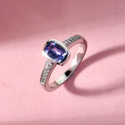 Tansanit und Zirkon Ring - 1 ct. image number 3