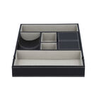Schreibtisch Organizer mit 6 Fächern, Smartphone und Brillenfach, Schwarz image number 2