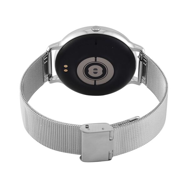 Eleganz Mesh HiWatch Plus, Silber Smartwatch mit Dual-Modus Bluetooth, 1,28 IPS Display und Wassergeschütztes Design image number 9