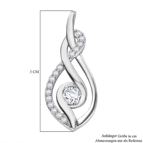 Moissanit Anhänger, ca. 0.60 ct. image number 5