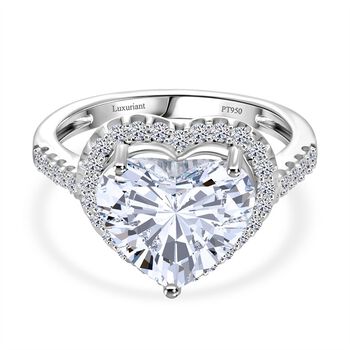 LUXURIANT IGI zertifizierter VS-EF Labor Diamant Ring in 950 Platin - 5,50 ct.