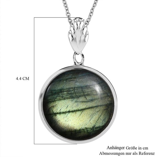 Labradorit-Anh&auml;nger mit 50 cm Kette - 30,62 ct. image number 7