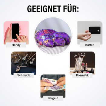 10er-Set Schmuckbeutel, lila