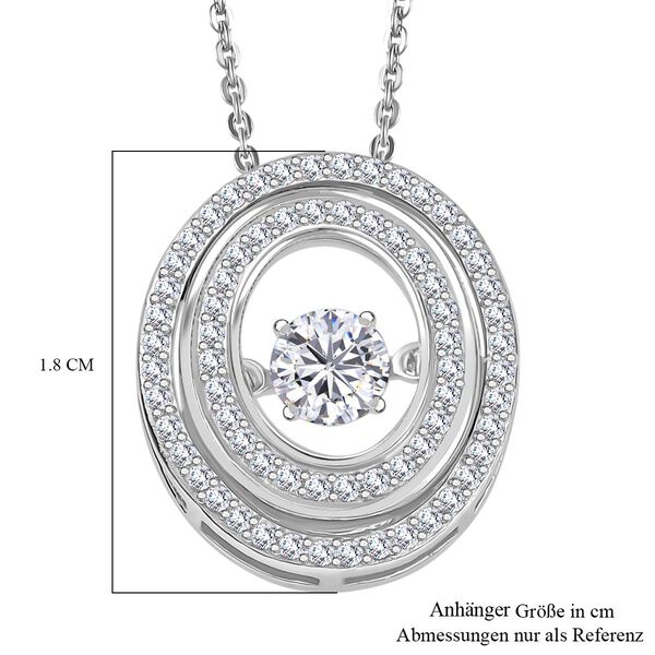 Moissanit Anhänger mit 50cm Kette - 0,97 ct. image number 7