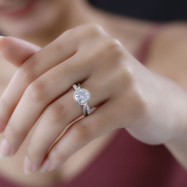 Moissanit Ring, ca. 1.94 ct image number 8