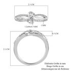 Diamant Ring 925 Silber Platin-Überzug image number 5