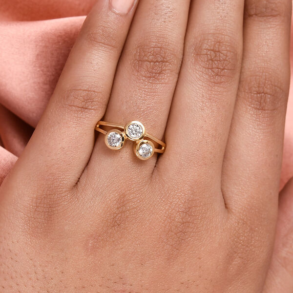 Moissanit Ring - 0,66 ct. image number 3