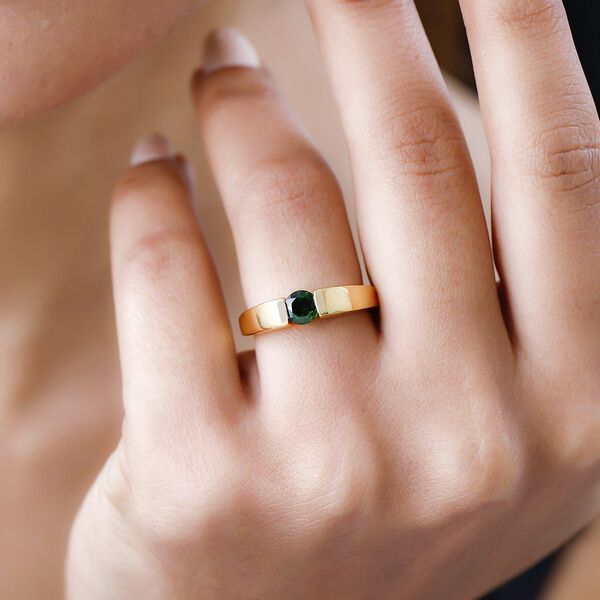 Natürlicher Chromdiopsid-Ring - 0,56 ct. image number 3