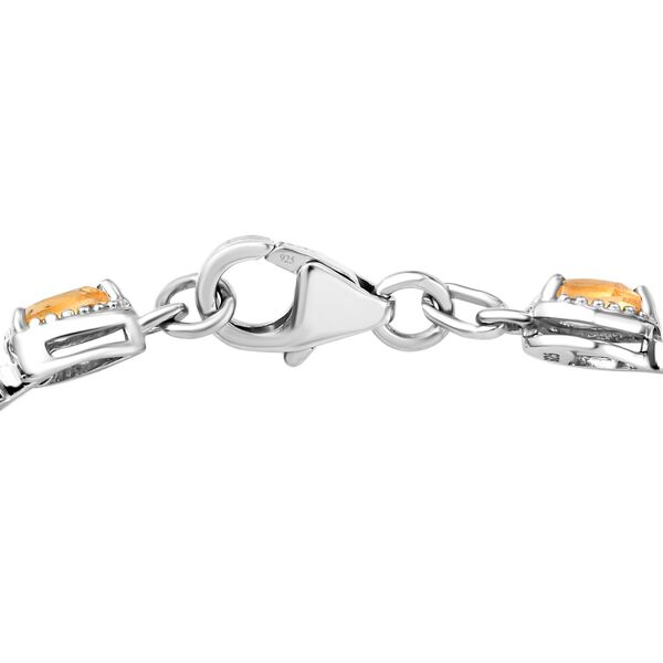 Citrin Armband, ca. 20 cm, 925 Silber platiniert ca. 5,42 ct image number 4