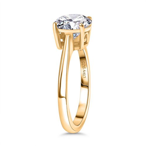D’Joy Moissanit Ring, 925 Silber 750 Gelbgold Vermeil - 1,80 ct. image number 4