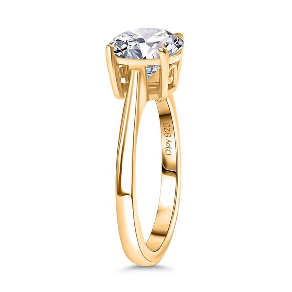 D’Joy Moissanit Ring, 925 Silber 750 Gelbgold Vermeil - 1,80 ct. image number 4