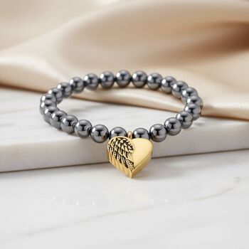 Terahertz Armband ca. Flexibles cm 316L Edelstahl gelb vergoldet ca. 80.00 ct