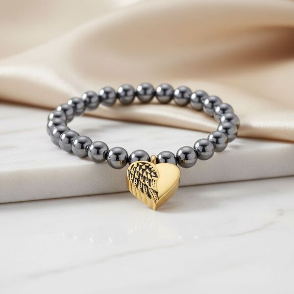 Terahertz Armband ca. Flexibles cm 316L Edelstahl gelb vergoldet ca. 80.00 ct image number 1