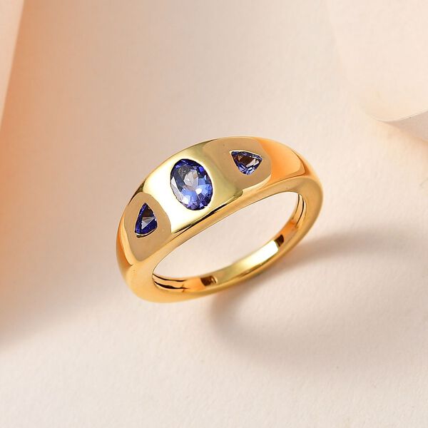 AA Tansanit Ring - 0,66 ct. image number 2