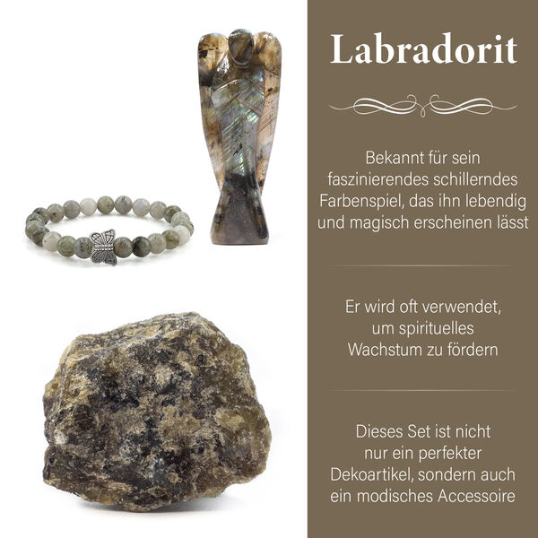 Handgefertigtes Labradorit-Geschenkset image number 3