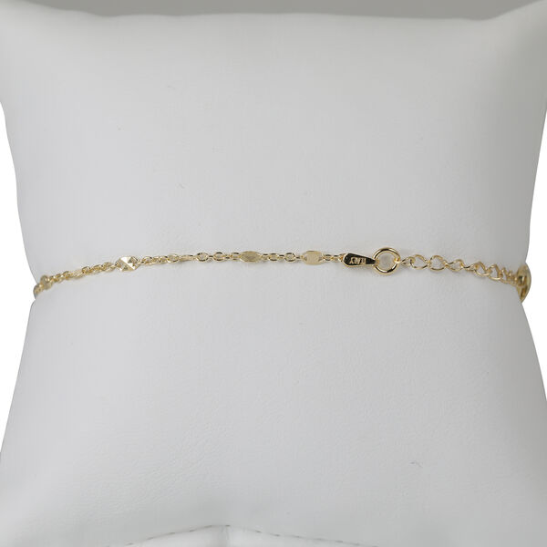 KONFETTI 925 Silber vergoldet Armband ca. 18 cm + 2.5 cm Extender