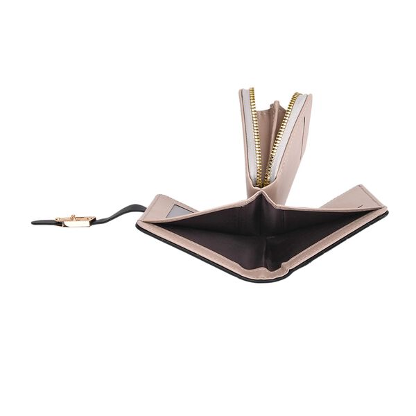 2-teiliges Geldb&ouml;rsen-Set im Krokopr&auml;gungs-Design, Lange Geldb&ouml;rse 20x10x3 cm und Bifold-Geldb&ouml;rse 12x9x3,5 cm, Schwarz image number 9