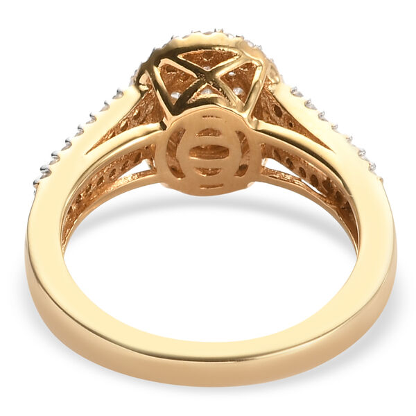 Diamant-Ring, 925 Silber vergoldet  ca. 0,50 ct image number 6