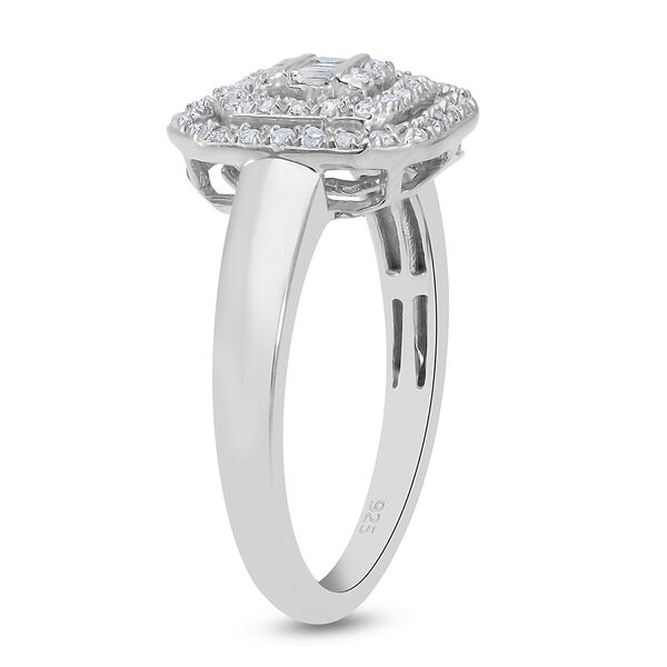 Diamant Ring 925 Silber platiniert  ca. 0,25 ct image number 5