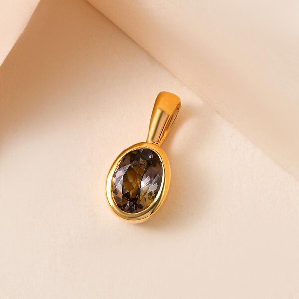 AA nat&uuml;rlicher goldener Tansanit-Anh&auml;nger - 0,88 ct. image number 3