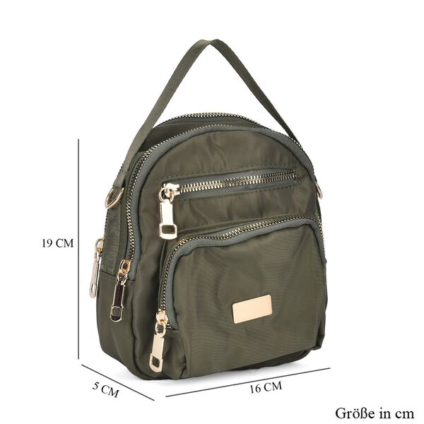 Kompakte Umh&auml;ngetasche mit verstellbarem G&uuml;rtel und RFID Schutz, Gr&uuml;n image number 6