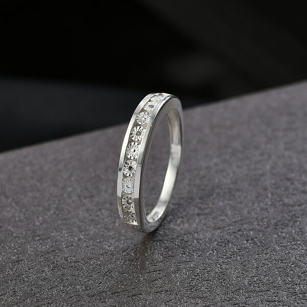 Natürlicher Champagner Diamant Ring 925 Silber (Größe 18.00) image number 2