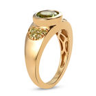 Natürlicher Peridot-Ring, 925 Silber vergoldet  ca. 1,58 ct image number 4