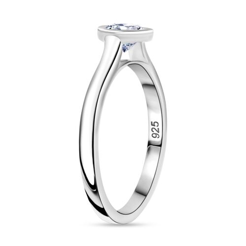 LUXURIANT DIAMOND- SGL zertifizierter SI-GH Labor Diamant Ring, 925 Silber rhodiniert - 0,50 ct. image number 5