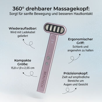 BEAUTECH Gesichts- und Augenmassageger&auml;t 360-Grad mit EMS-Technologie