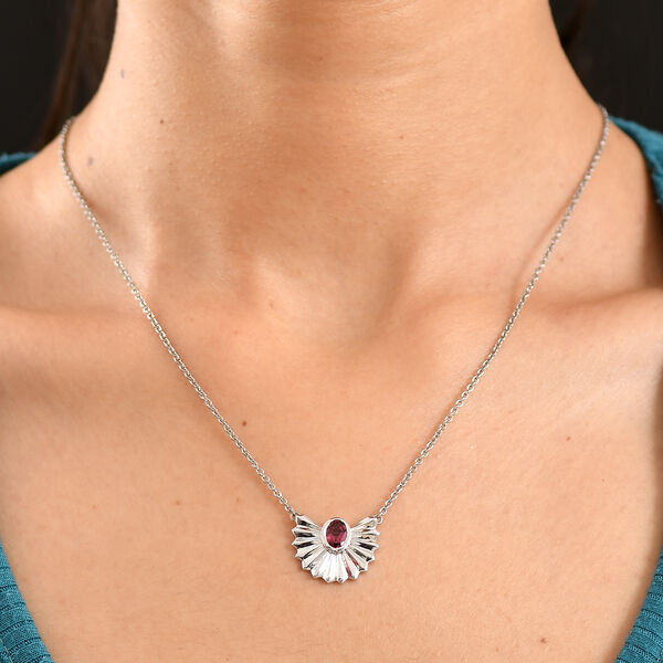 EVER TRUE Orissa Rose Granat Halskette ca. 50 cm Nickelfreies Messing ca. 1,01 ct. image number 2