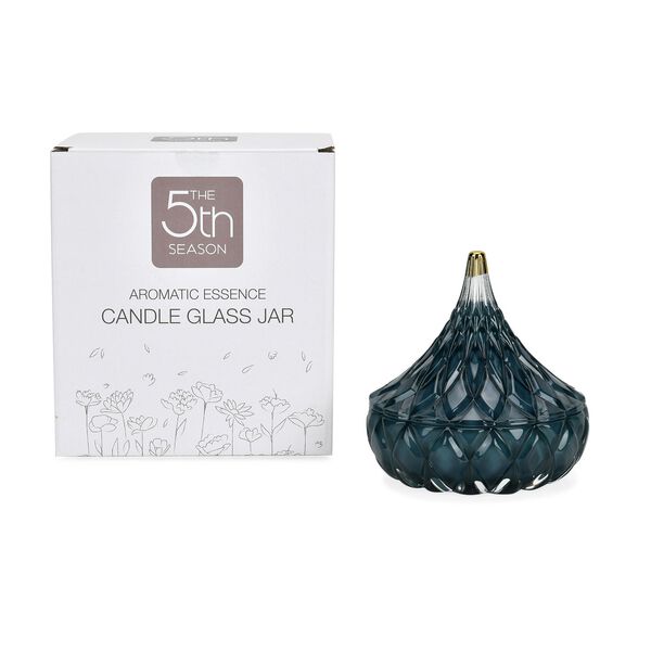 The 5th Season: Premium Kollektion Duftkerze im orientalischem Glas, 20h Brenndauer, Petrol image number 6