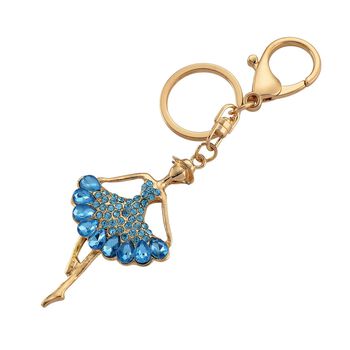 3er Set - Wei&szlig;er Kristall Schl&uuml;sselanh&auml;nger, Harz, Legierung