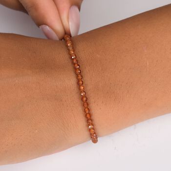 Hessonit Granat 19cm Armband - 13 ct.