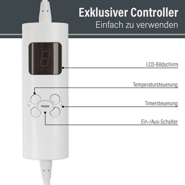 Elektronische Heizdecke, Weiß image number 6