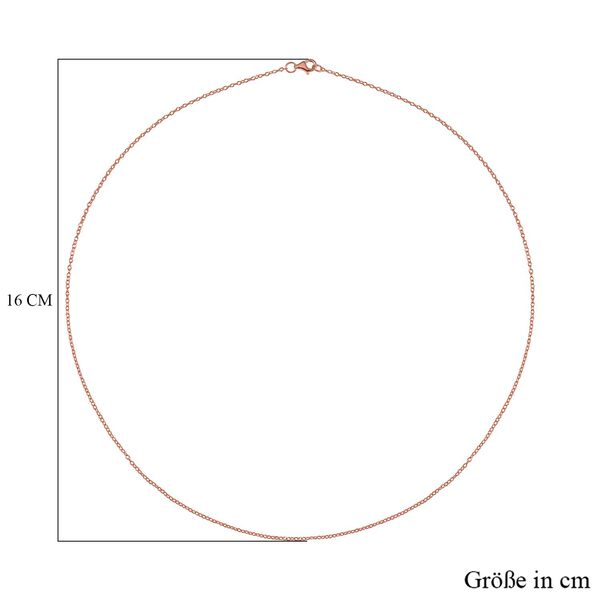 925 Silber rosévergoldetKette ca. 50 cm image number 5