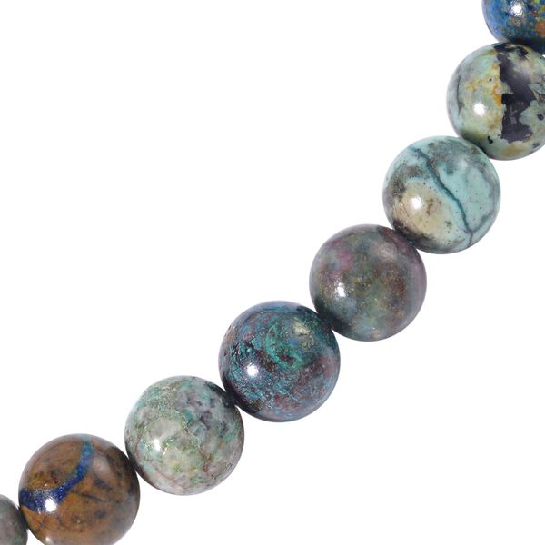 AAA Chrysokoll, Roter Granat Halskette ca. 50 cm 925 Silber rhodiniert ca. 388.09 ct image number 3