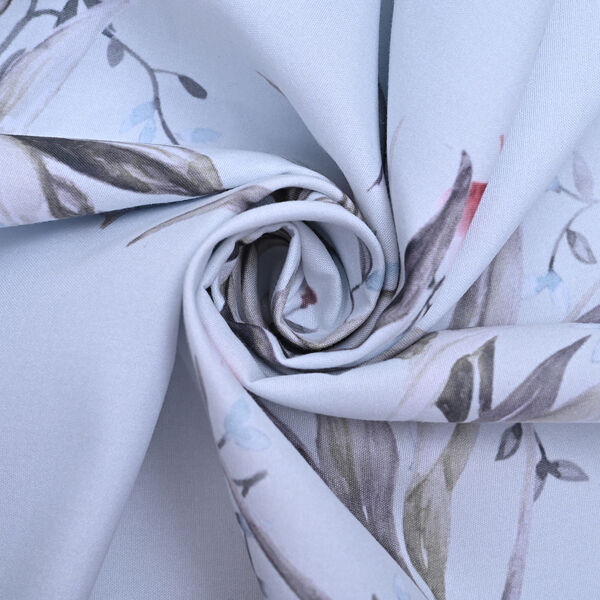 SERENITY NIGHT: 3er-Set - Bettdecke, 2 Kissenbez&uuml;ge, Blumenmuster, Rot-Gr&uuml;n-Wei&szlig;&nbsp; image number 5