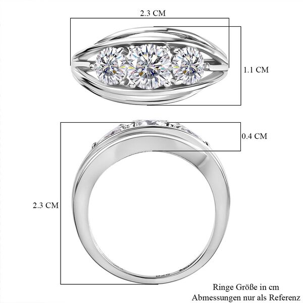 Moissanit Ring - 1,65 ct. image number 7