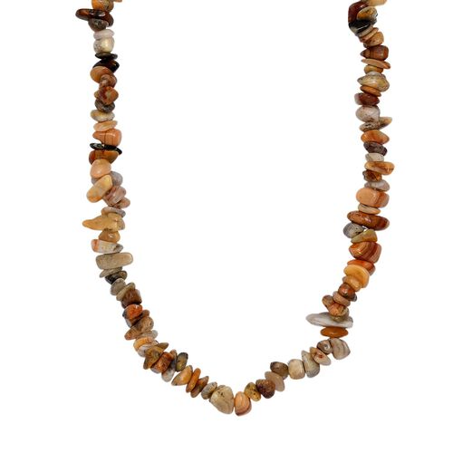 AA Verrückter Spitze-Achat Kette 70 cm, ca. 260,00 ct. image number 0