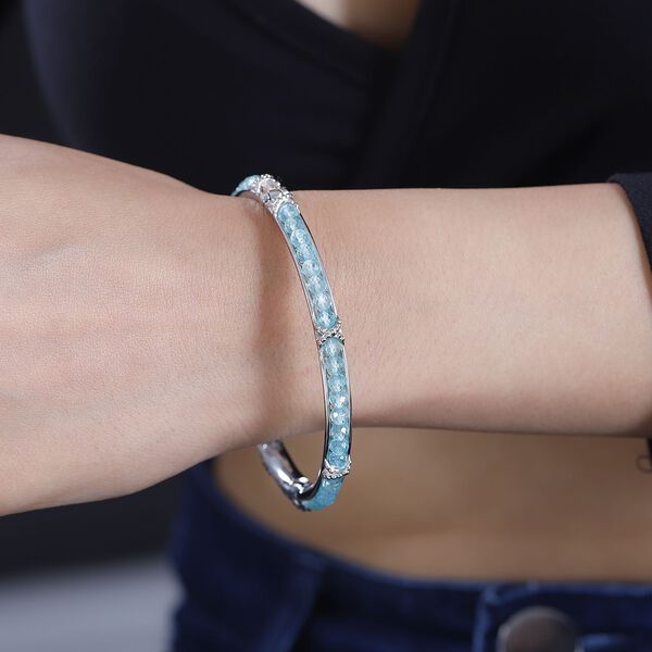 Himmelblauer Topas-Armreif, 19cm - 18,49 ct. image number 3