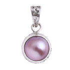 Royal Bali - Rosa Mabe Perle Anhänger 925 Silber Standard