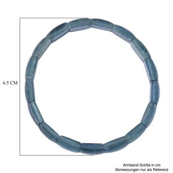 Blaugr&uuml;nes Kyanit flexibles Armband, ca. 95.00 ct