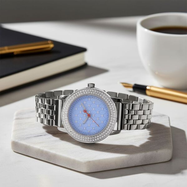 WILLIAM HUNT - Schweizer Uhrwerk, Saphirglas, Moissanit, Uhren 316L Edelstahl image number 1